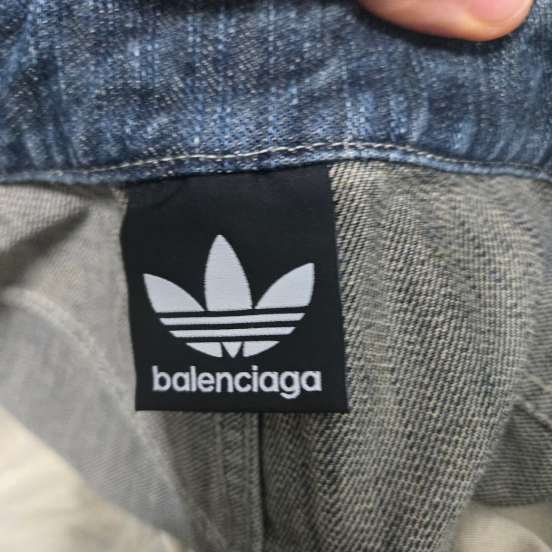 [정품/XS] 발렌시아가 x 아디다스 라지 배기 진 (블루 데님)청바지 상품이미지6
