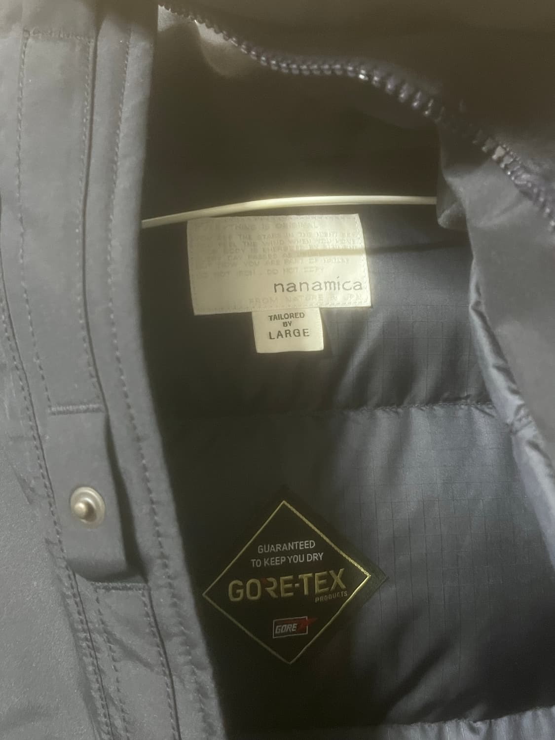 나나미카 고어텍스 다운자켓 네이비 L 상품이미지2