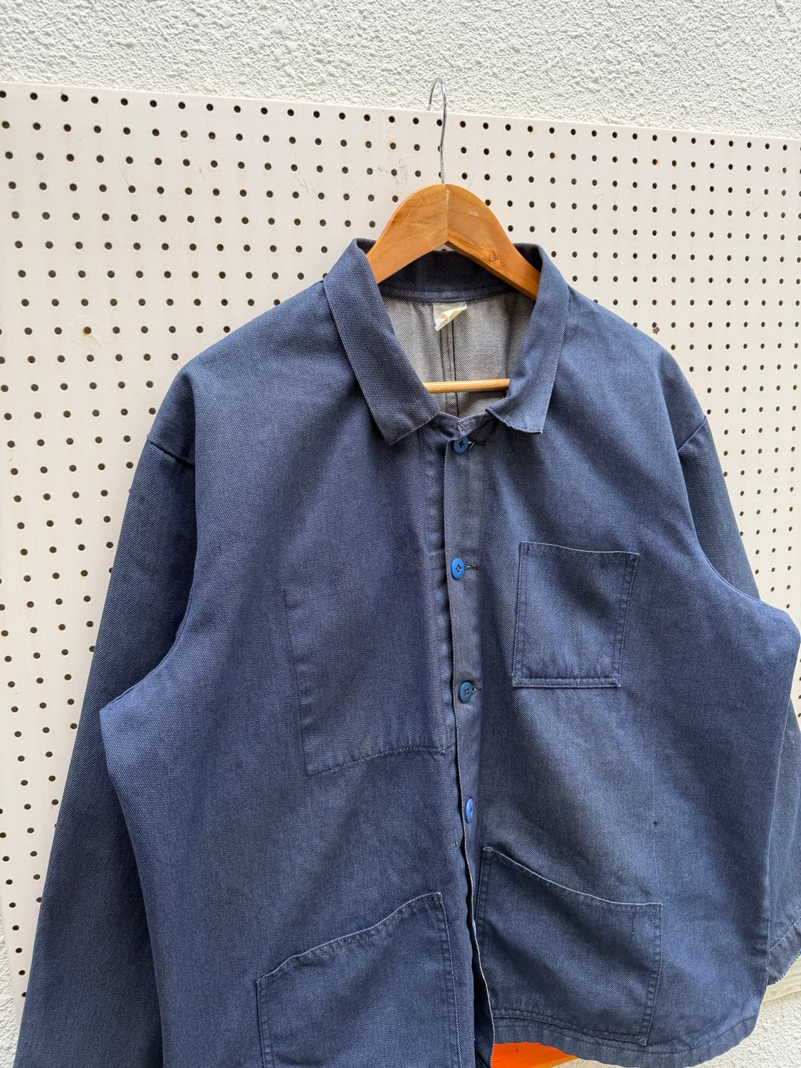 WASHED DENIM FRENCH REPAIR 빈티지 프렌치워크자켓 상품이미지6