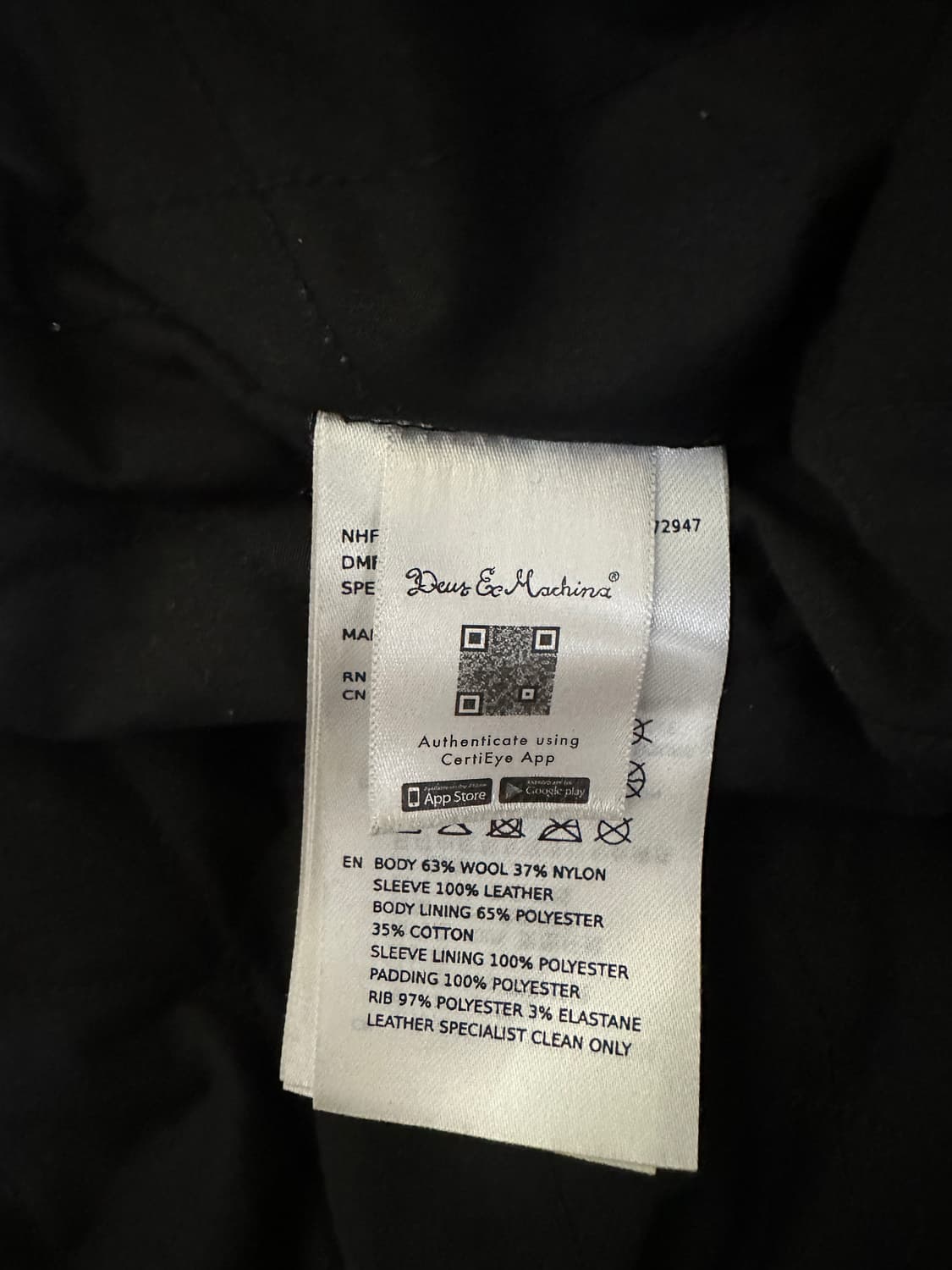 데우스 엑스 마키나/스피드샵 봄버(레더 바시티 자켓) (XL) 상품이미지5