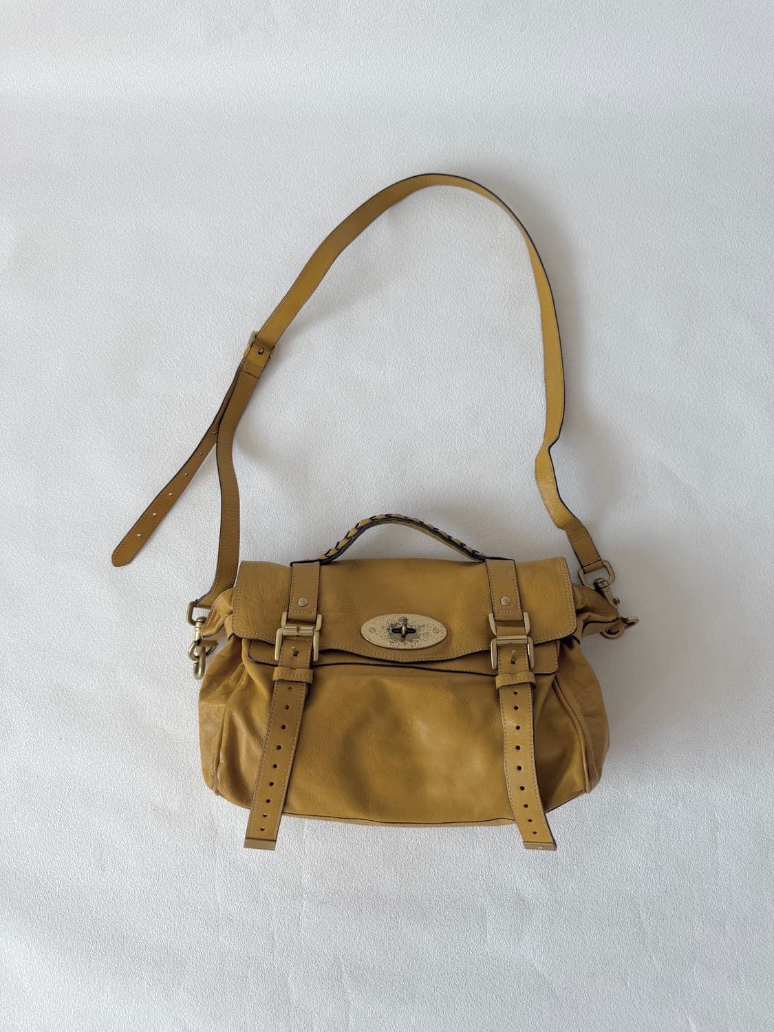 멀버리(Mulberry) 레더 머스타드 알렉사백(ENGLAND) 상품이미지1