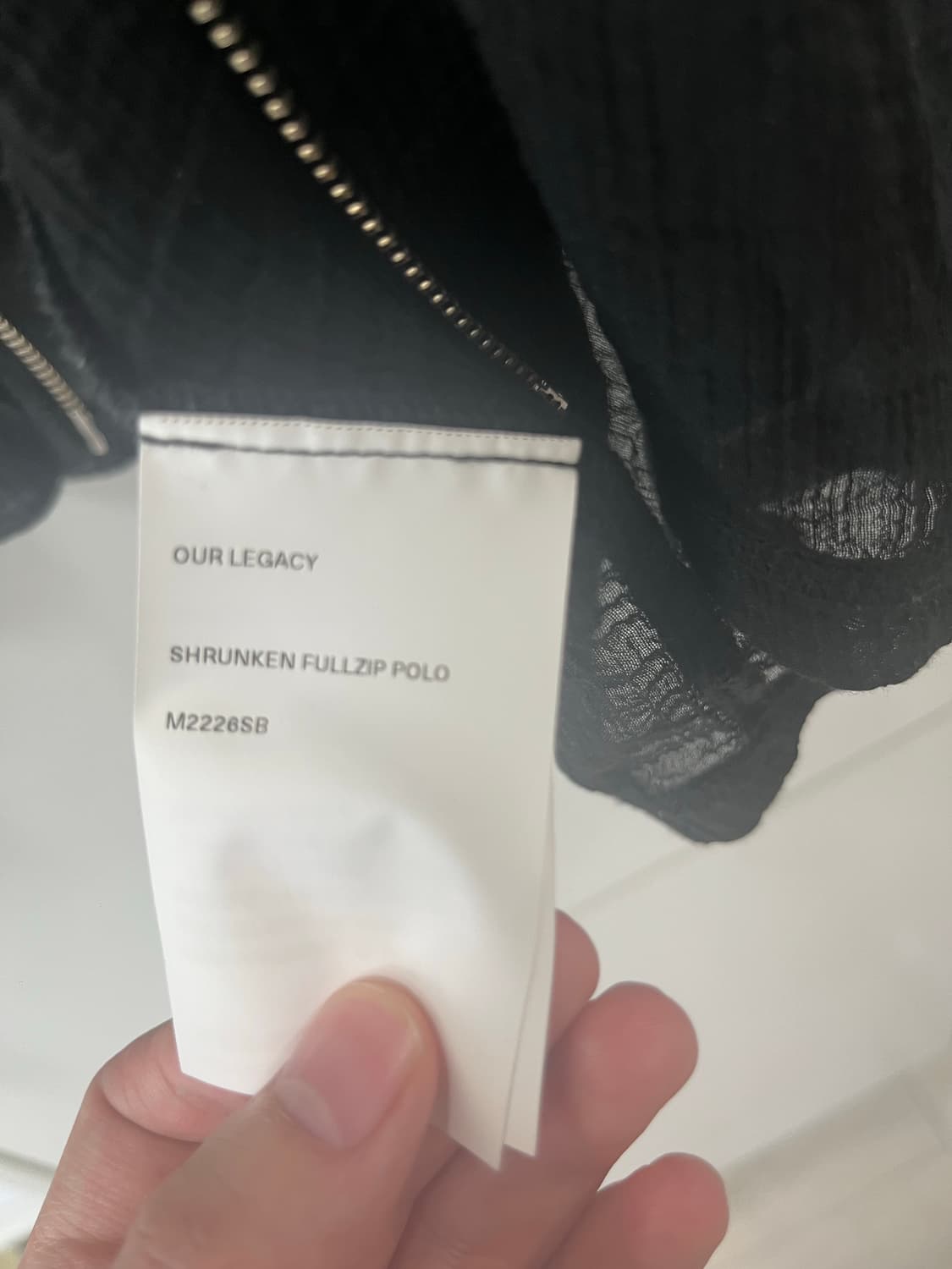 아워레가시 슈렁큰 폴로 집업 상품이미지5