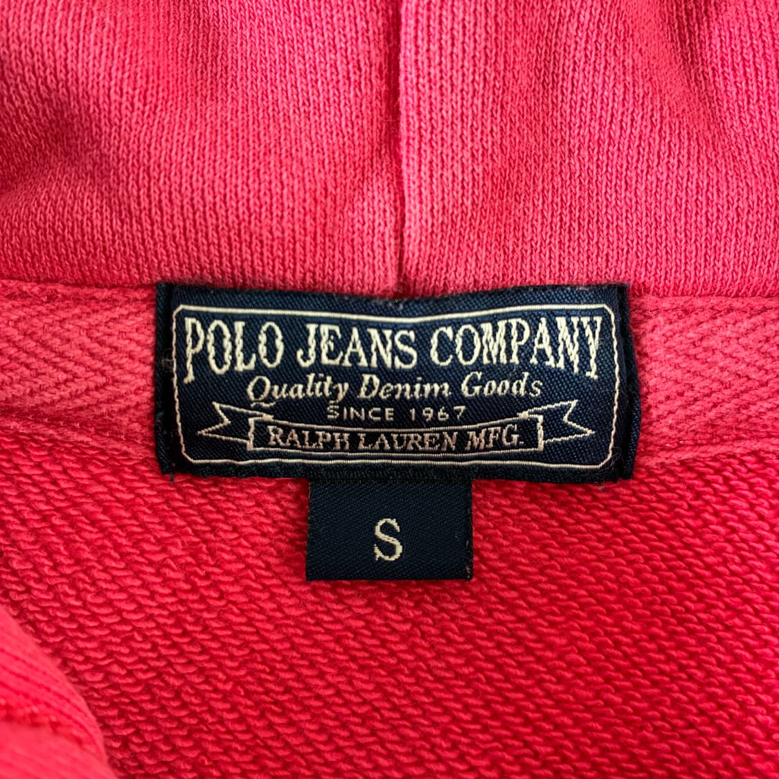 Polo jeans 폴로 진스 라인 핑크 성조기 스티치 후드집업 상품이미지5