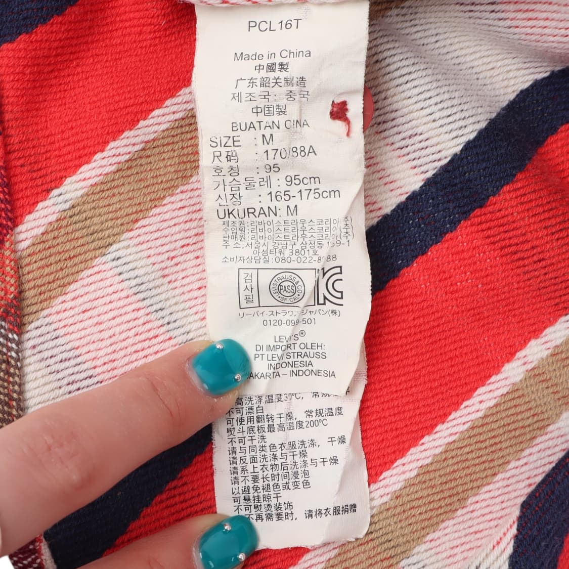 리바이스 플란넬 워크 체크 셔츠 상품이미지10