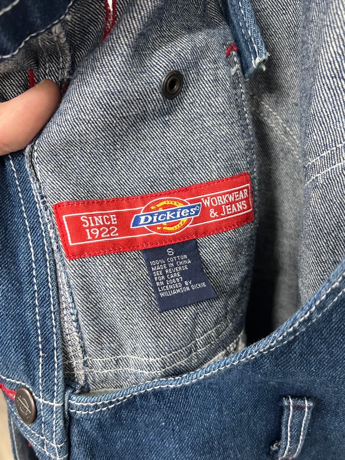 디키즈 오리지널 진청 데님 멜빵 여성 원피스 상품이미지6