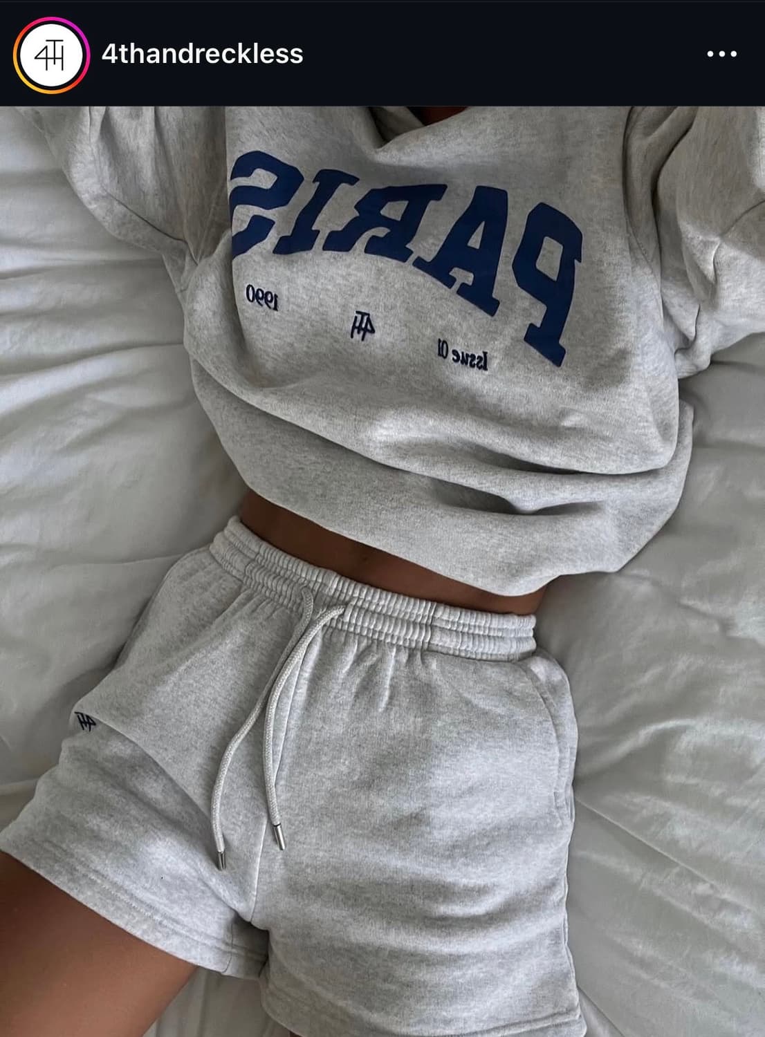 4thReckless 후드+쇼츠 세트 상품이미지1