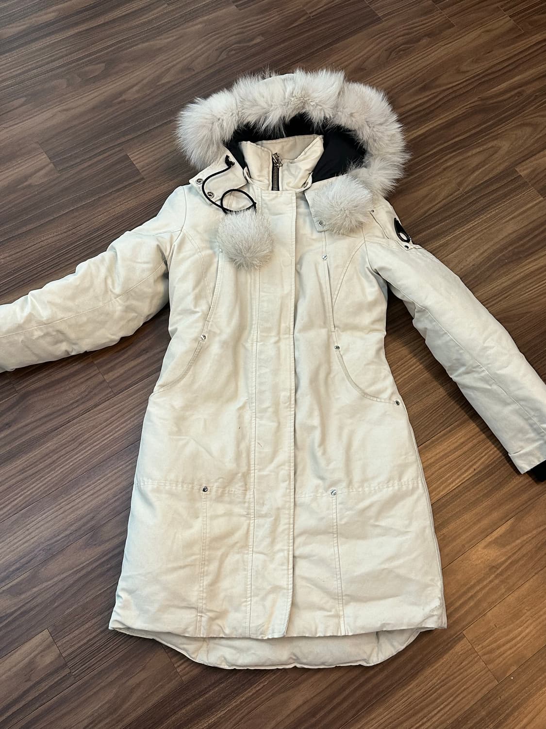 무스너클 스틸링 패딩 XS 크림화이트 상품이미지1