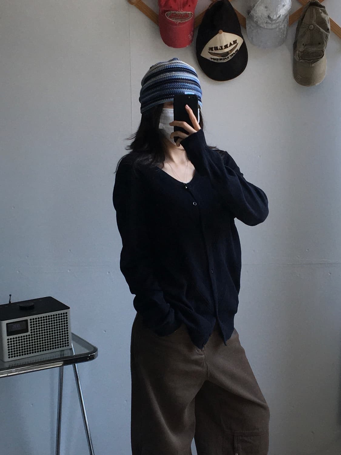 타미힐피거 브이넥 메시 가디건 상품이미지2