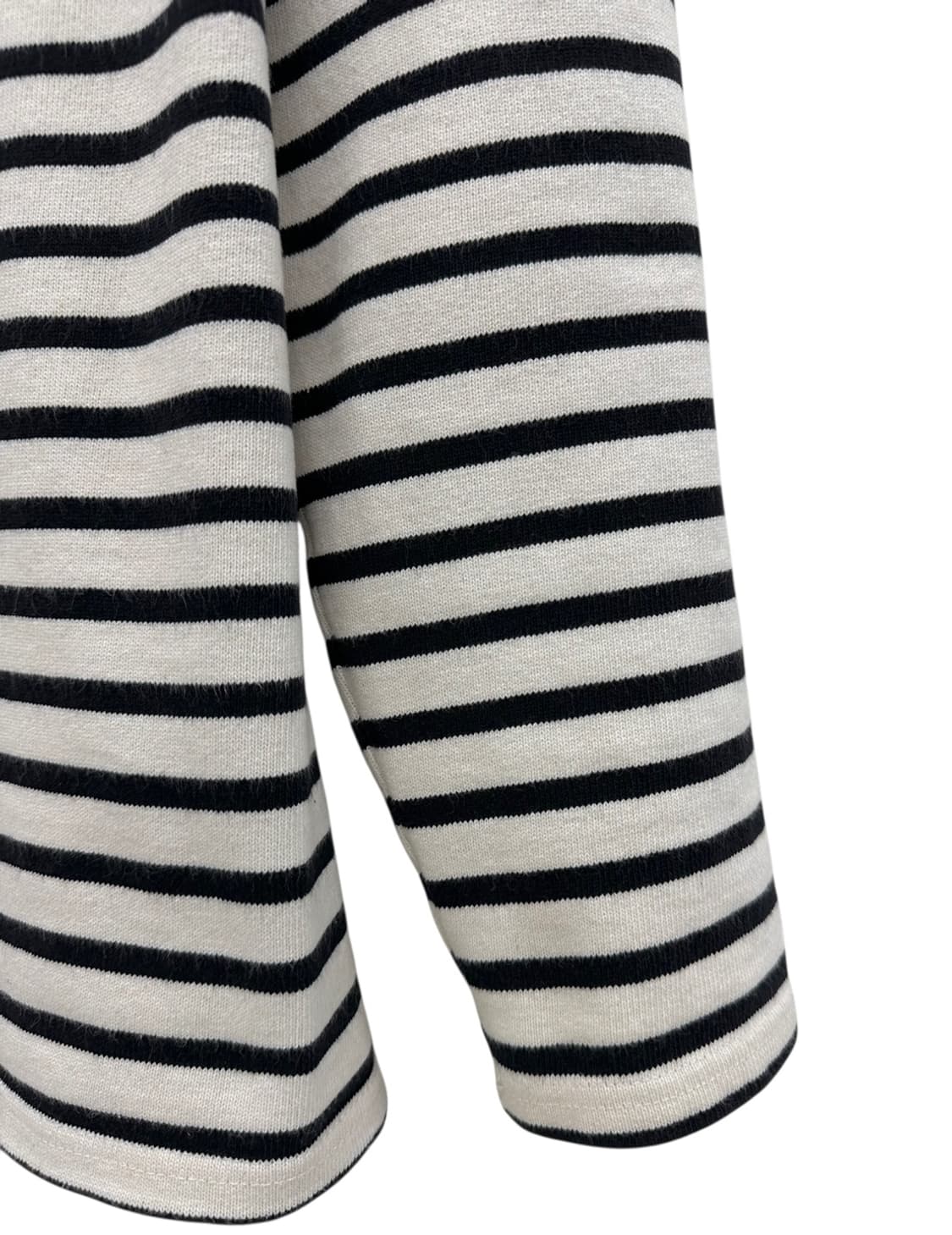 세인트제임스 줄무늬 롱슬리브 긴팔티 아이보리&블랙 (S) 상품이미지5