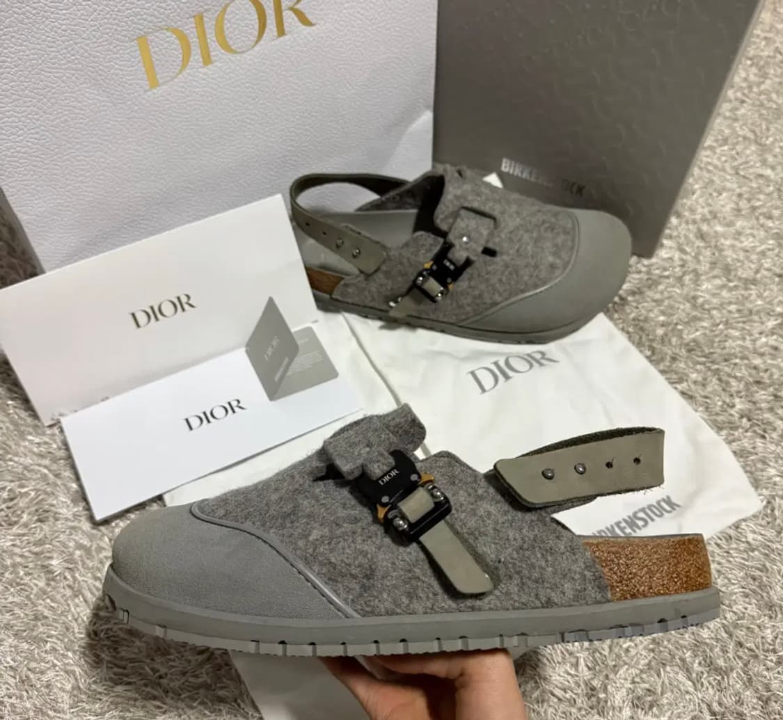 [정품] 디올X버켄스탁 도쿄 슬리퍼 285 풀구성품 상품이미지1