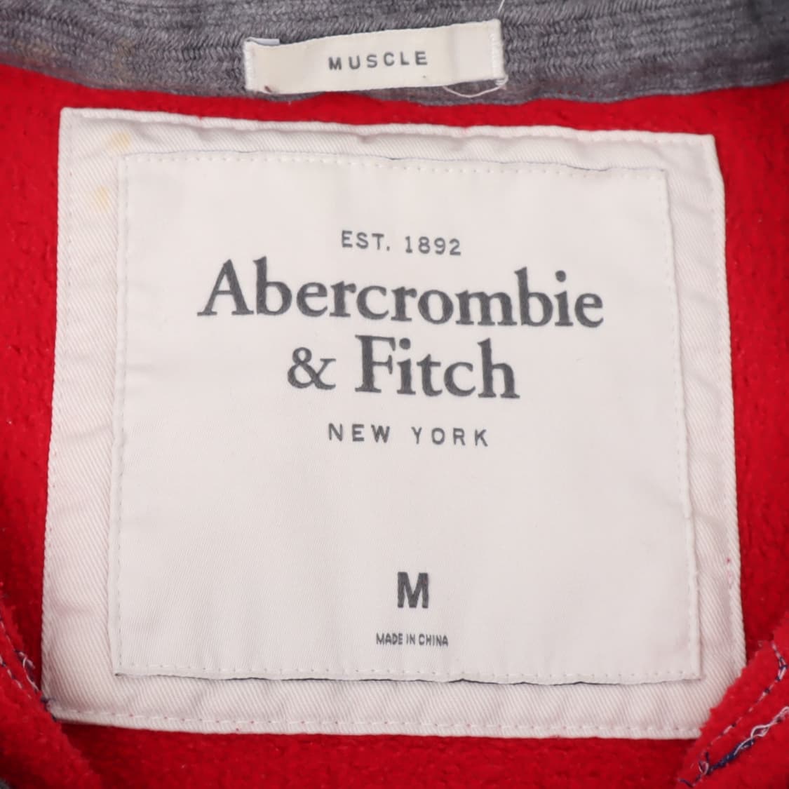 아베크롬비 레드 피치 헤비 후드집업 상품이미지8