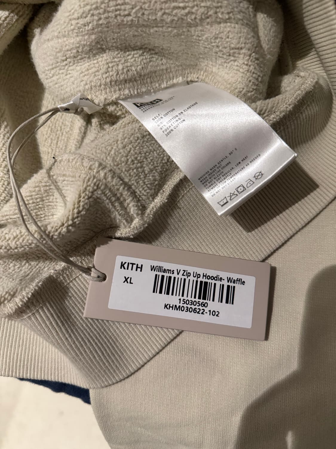 [새상품-XL]KITH 키스 인터록 윌리엄스 V 풀 집 후디 상품이미지2