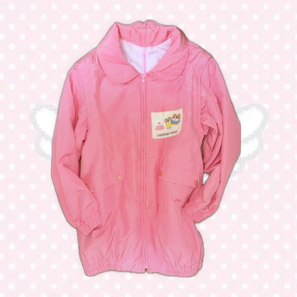 모리노가토 곰돌이토끼패딩 핑크패딩 모리걸 카메 하구미 코트 빈티지코트 상품이미지2