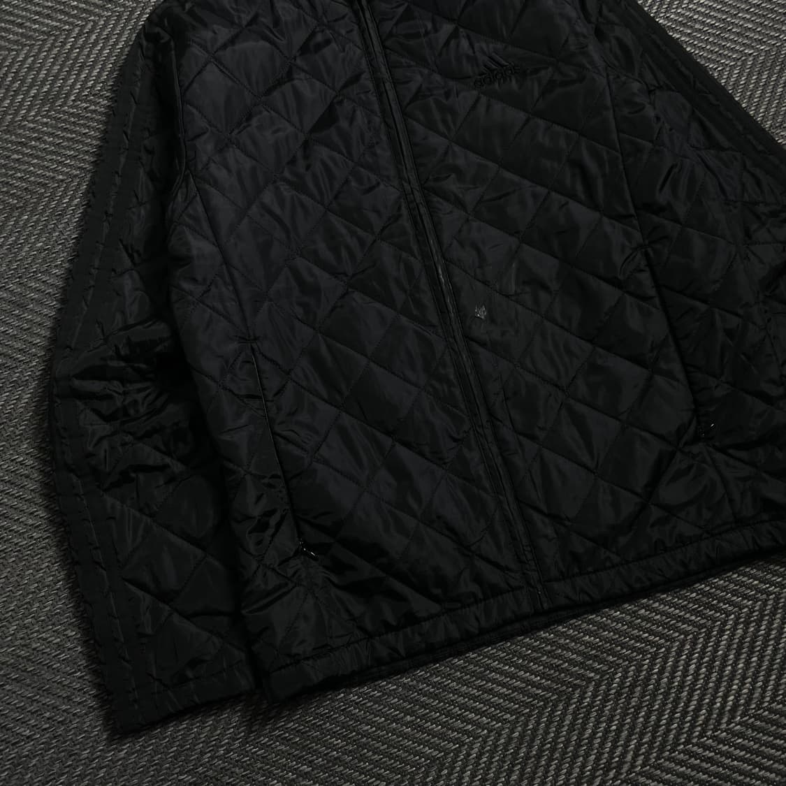 00s 아디다스 경량 퀼팅 점퍼 자켓 블랙 y 4767 상품이미지4