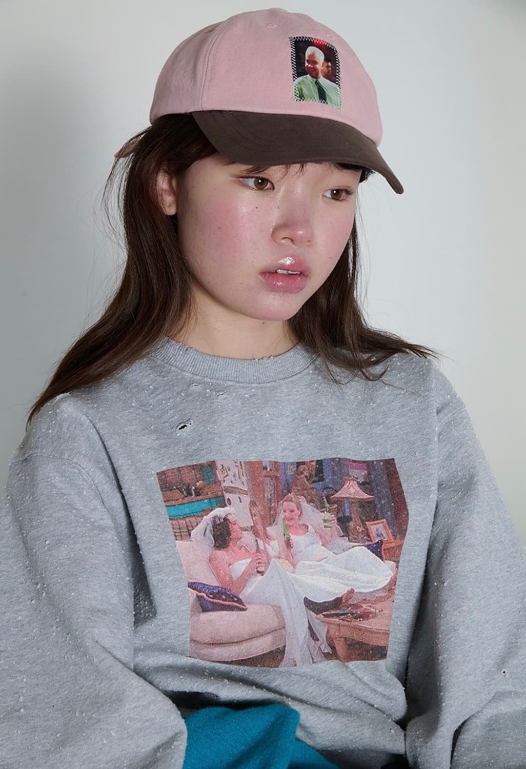 프레클 프렌즈 협업 한정판 맨투맨 FREE 상품이미지5