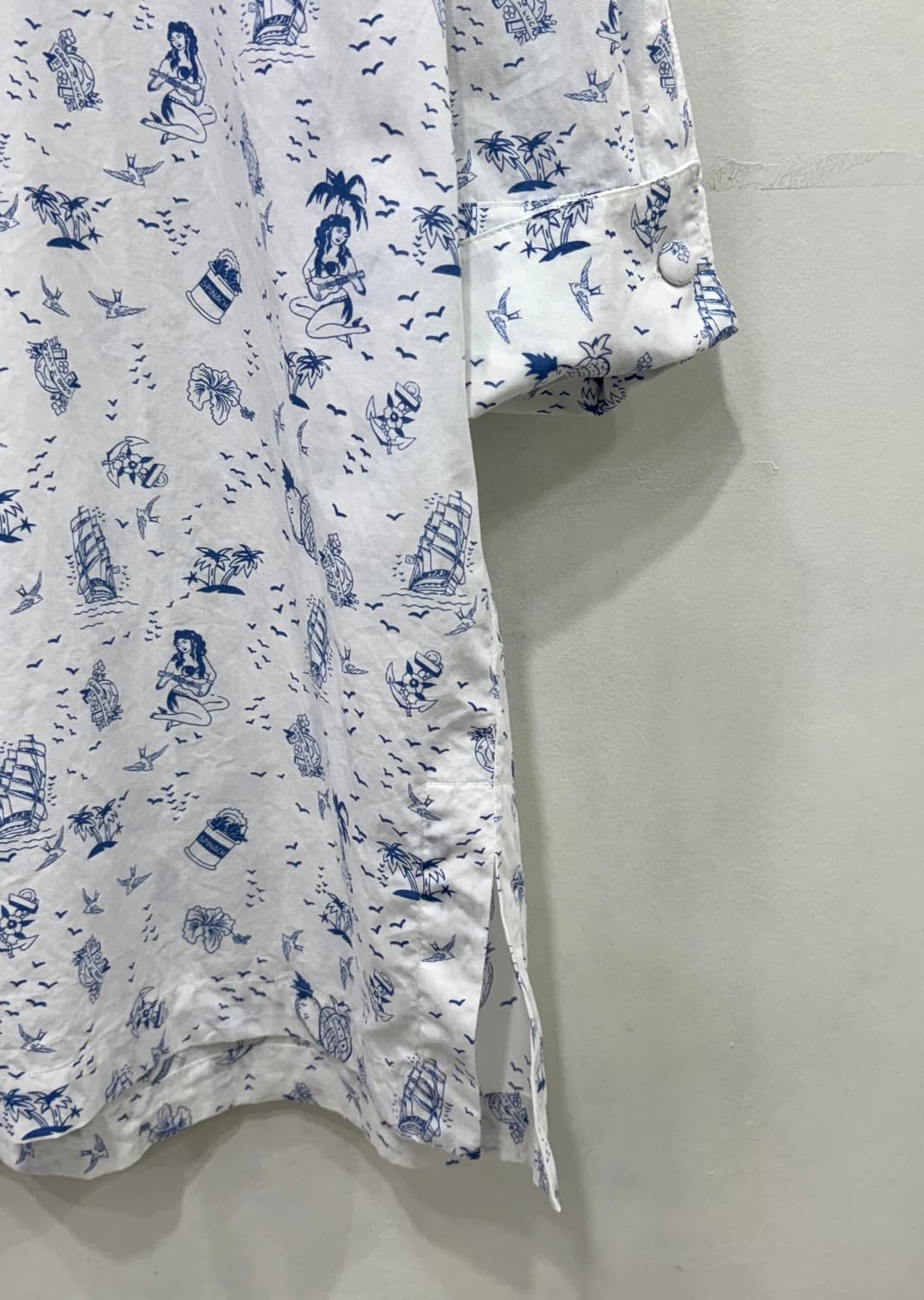 LA PERLA 라펠라 코튼 롱 셔츠 원피스 L 상품이미지3