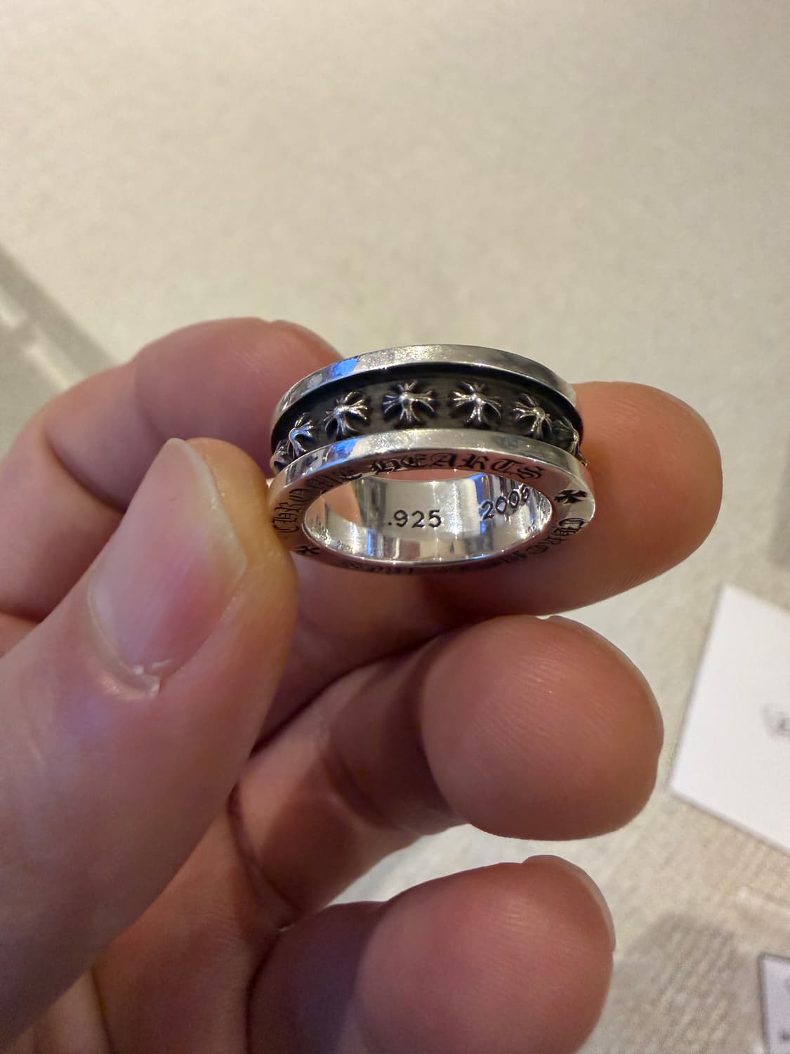 [US5.5 한국 10호] 크롬하츠 미니플러스링 풀구성 상품이미지5