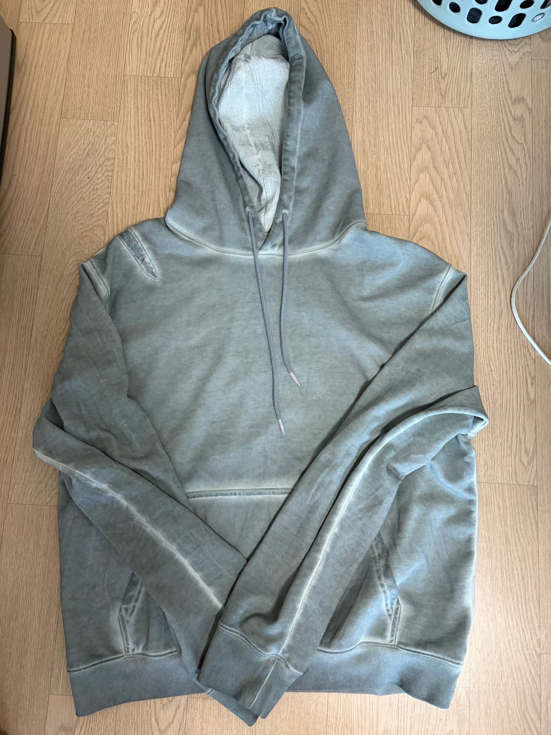 엑슬림 ep7 01 후드티 차콜색상 상품이미지4