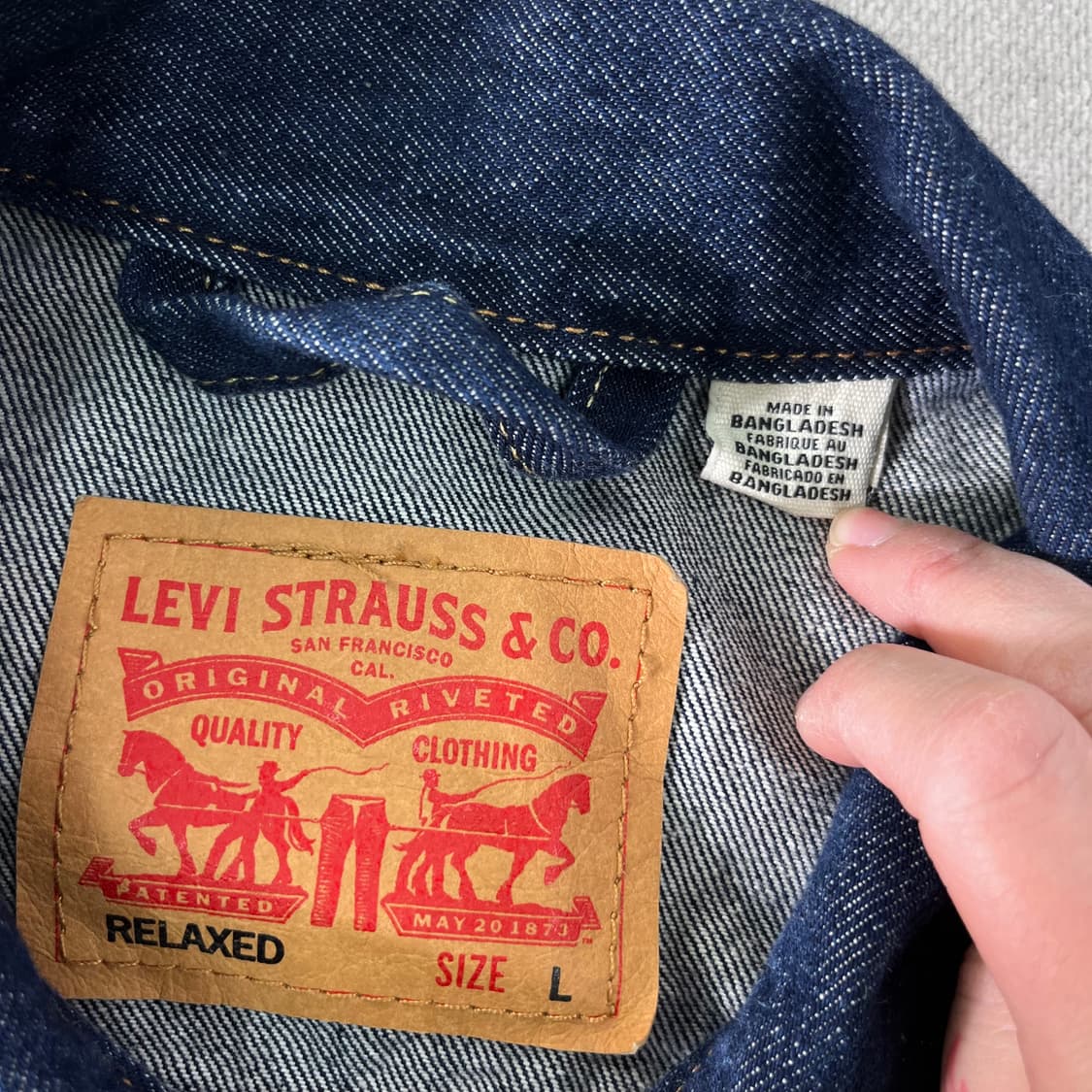 100 리바이스 타입투 타크 인디고 데님 청자켓 상품이미지3