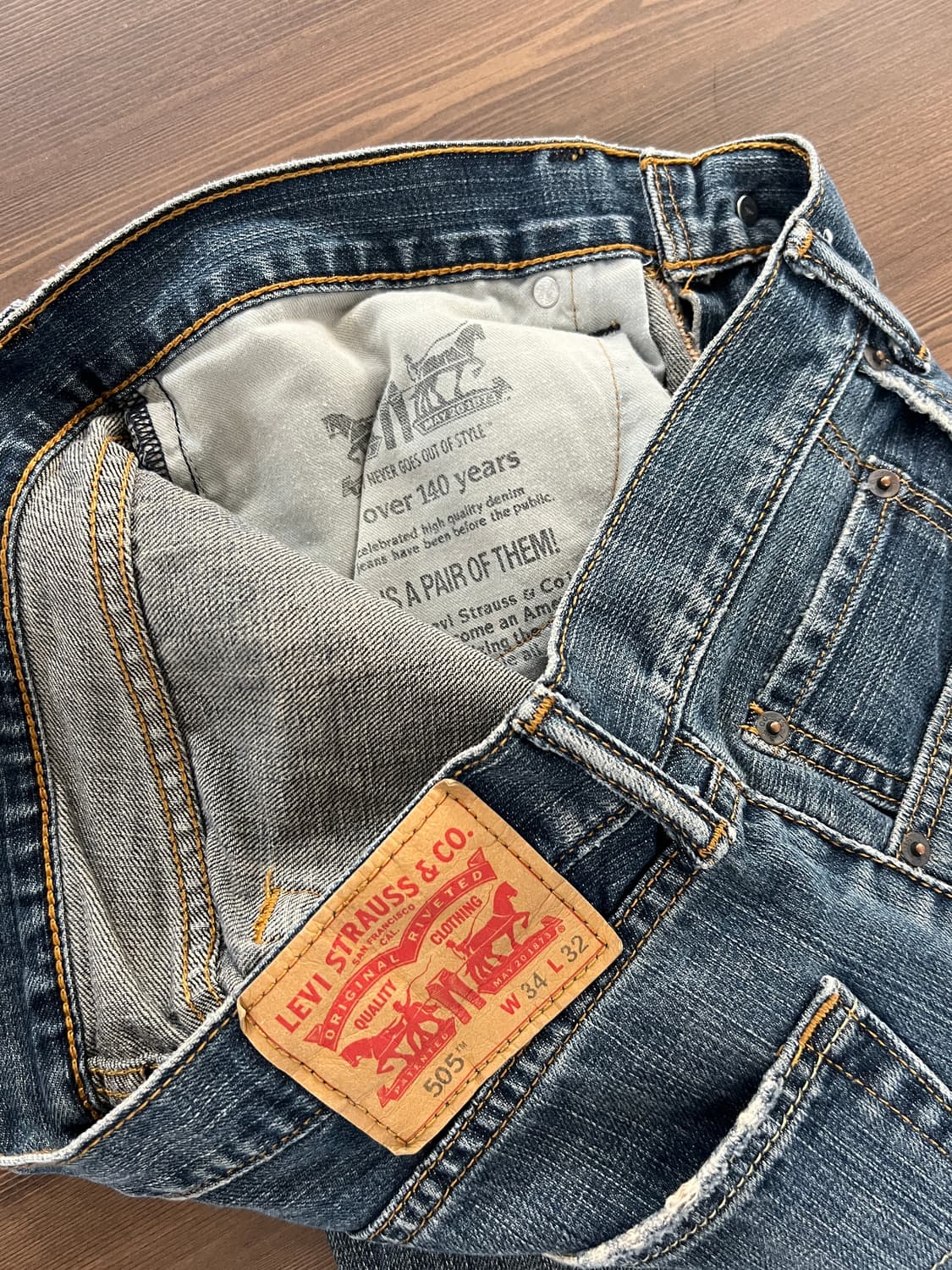 Levis 리바이스 505 레귤러 스트레이트 데님 팬츠 상품이미지6