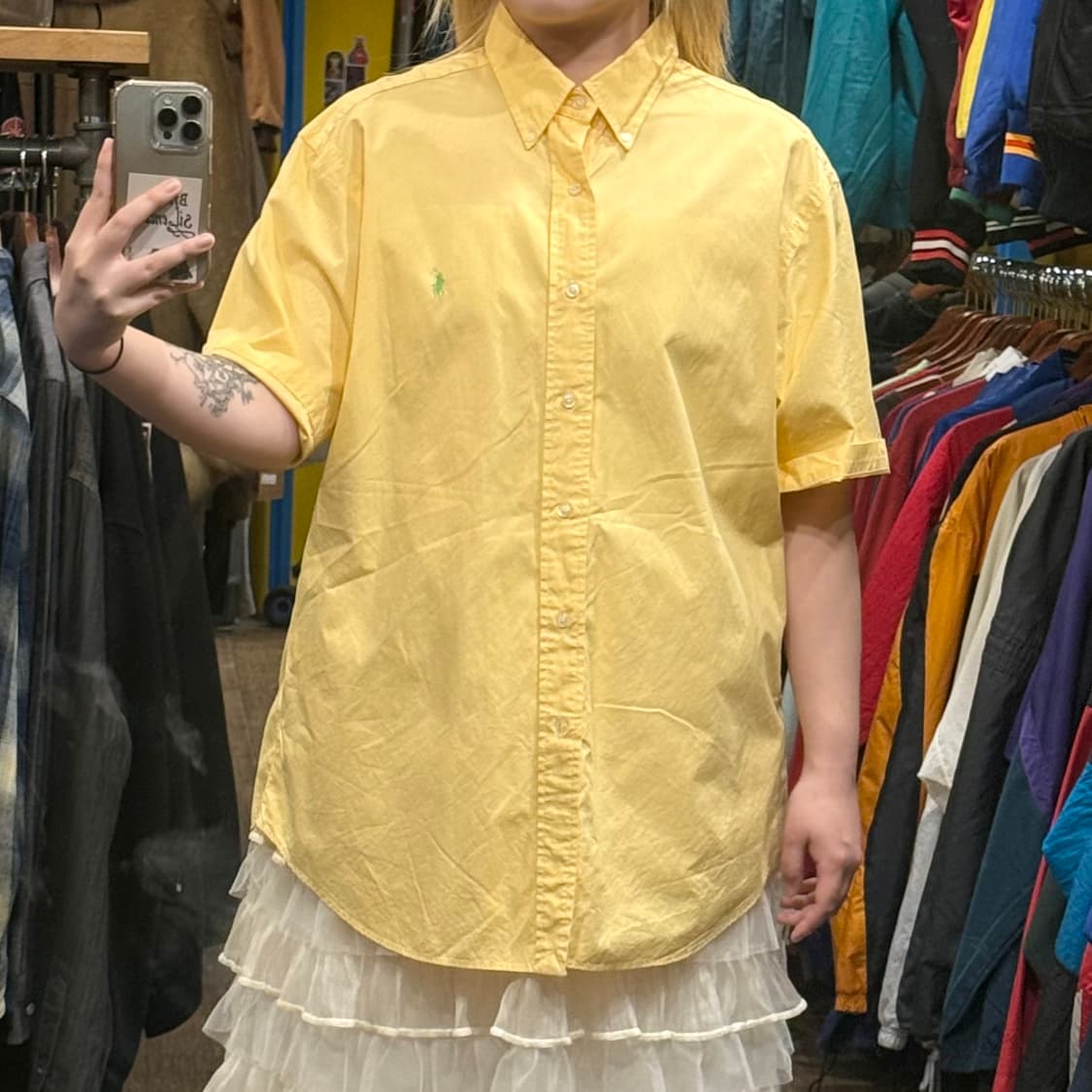 [HI] 폴로 랄프로렌 반팔셔츠 옐로우 상품이미지2