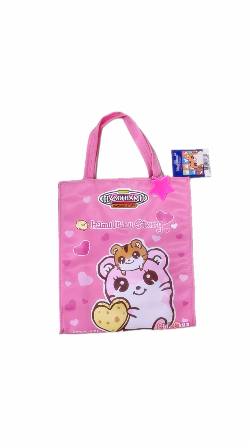 하무하무 핫핑크 고전문구 손가방 + 핫핑크 별 ⭐️ 상품이미지1