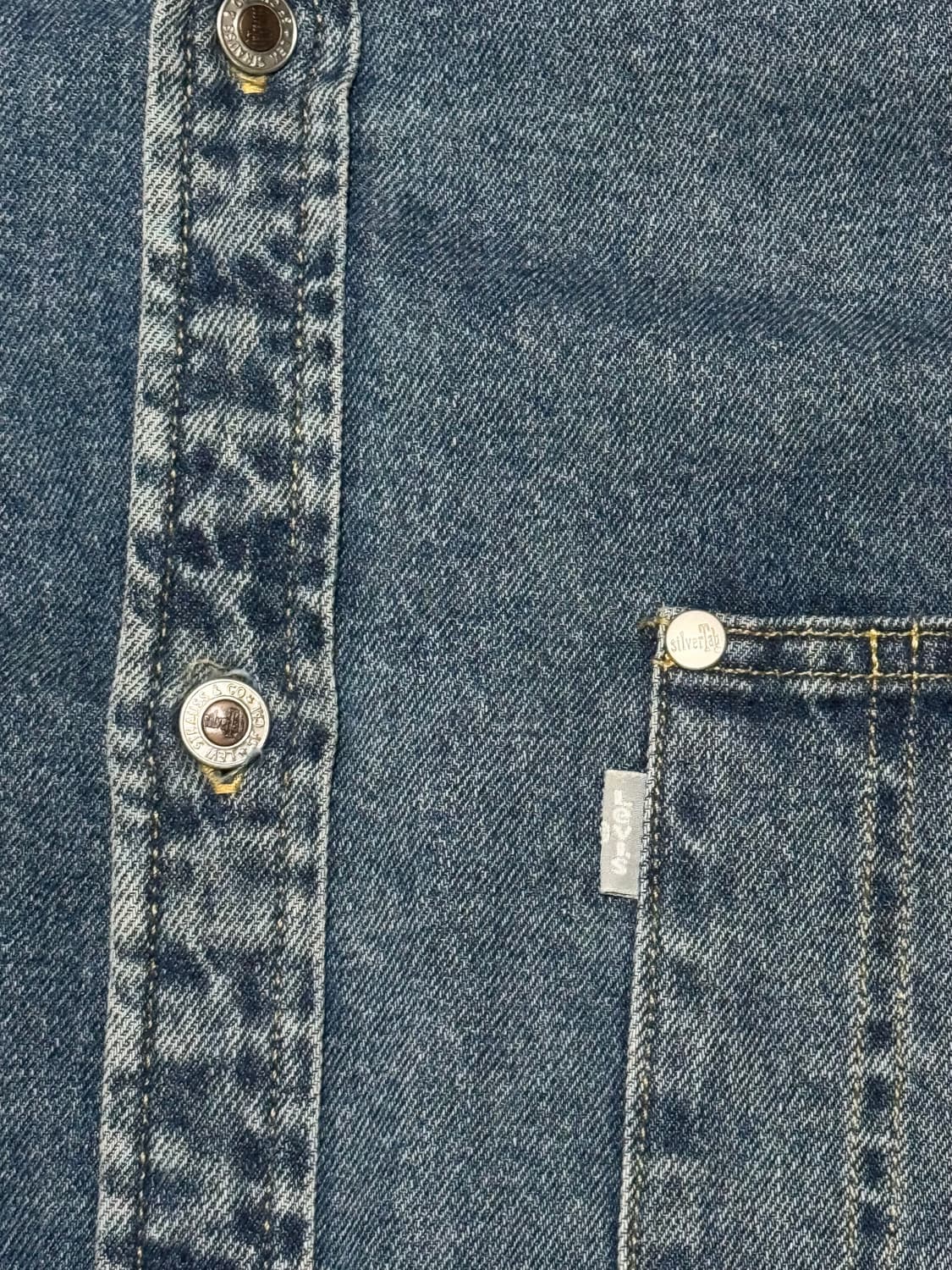 리바이스 실버탭 오버사이즈 데님 셔츠 상품이미지5