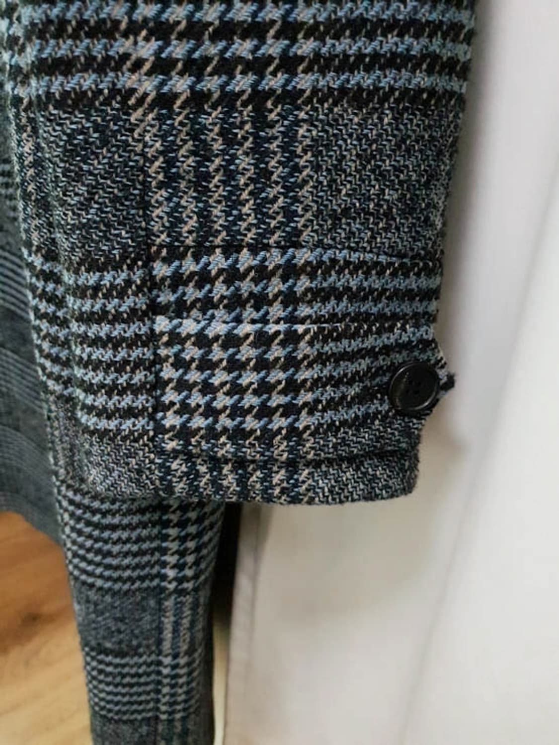 시스템옴므 남성 오버핏 체크 롱코트 105-110 상품이미지4