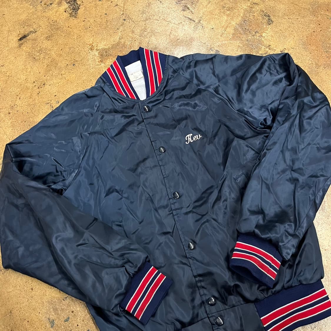 [정품/S] 하트웰 네이비 블루종 점퍼 Kev 자수 b16 상품이미지1