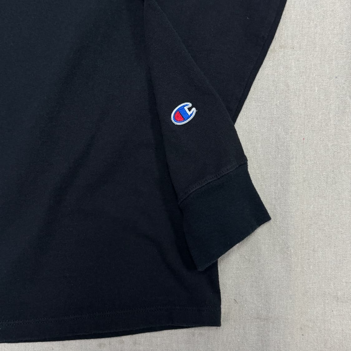 챔피온 자수 블랙 롱슬리브 L 상품이미지4