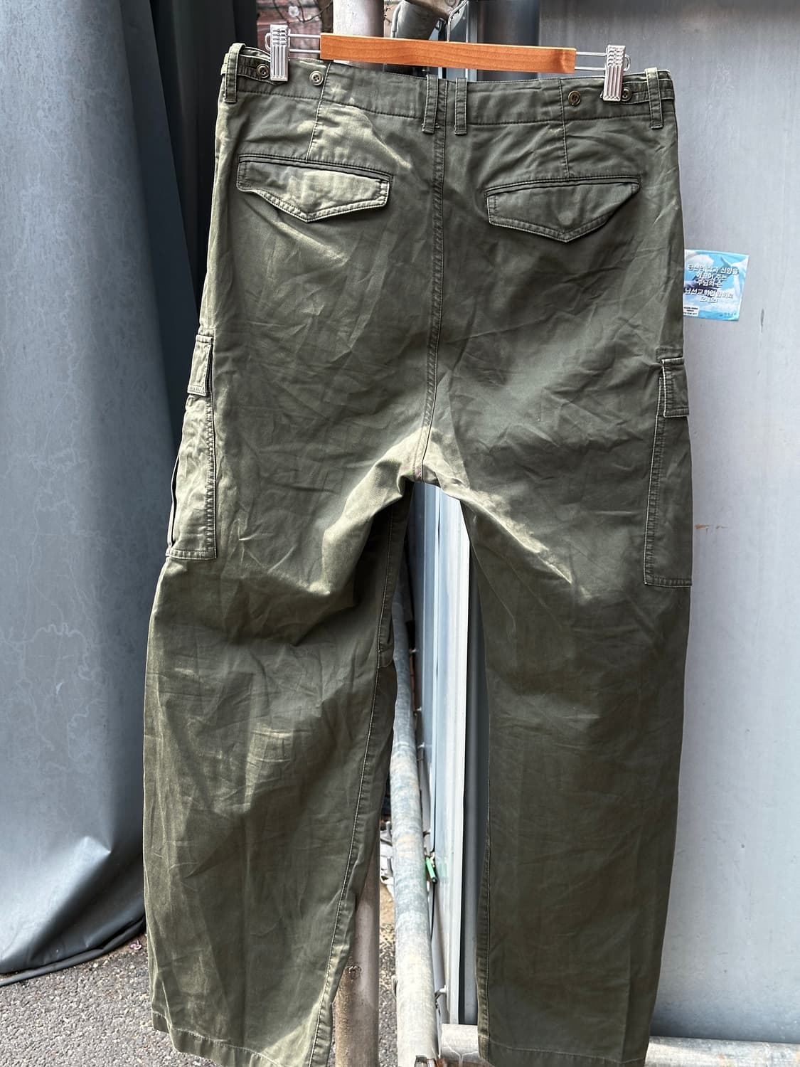 포터리 POTTERY 카고팬츠 카키 M65 워시드 코튼 카고팬츠 3사이즈 상품이미지7