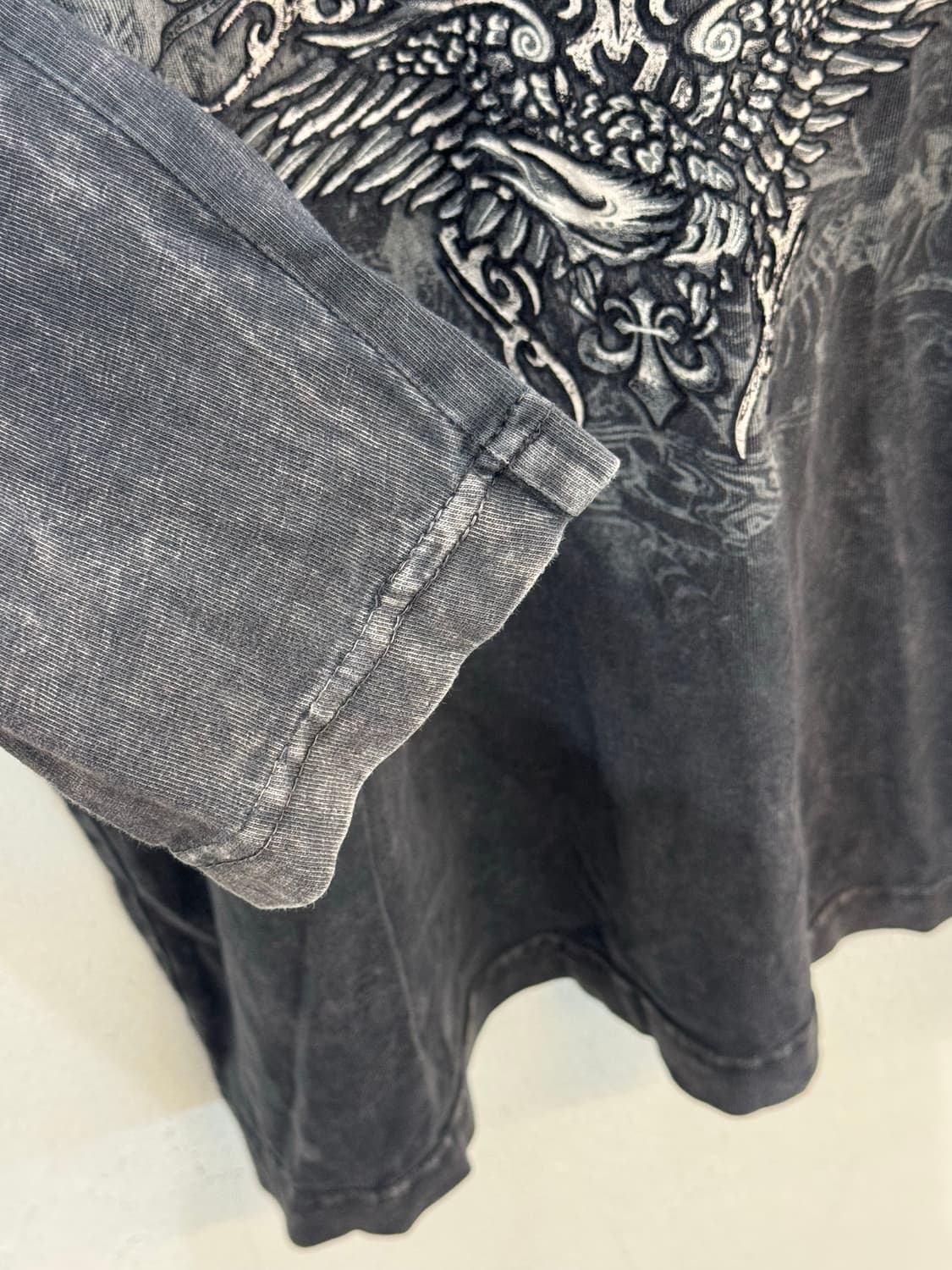 vintage washing Long-sleeved T-shirt 상품이미지5