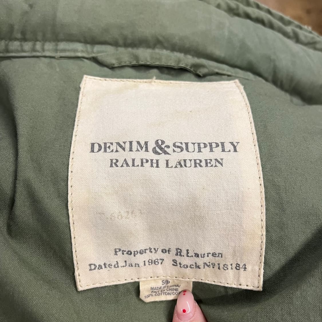 [정품/S] 데님앤서플라이 랄프로렌 야상 조끼 b17 상품이미지6