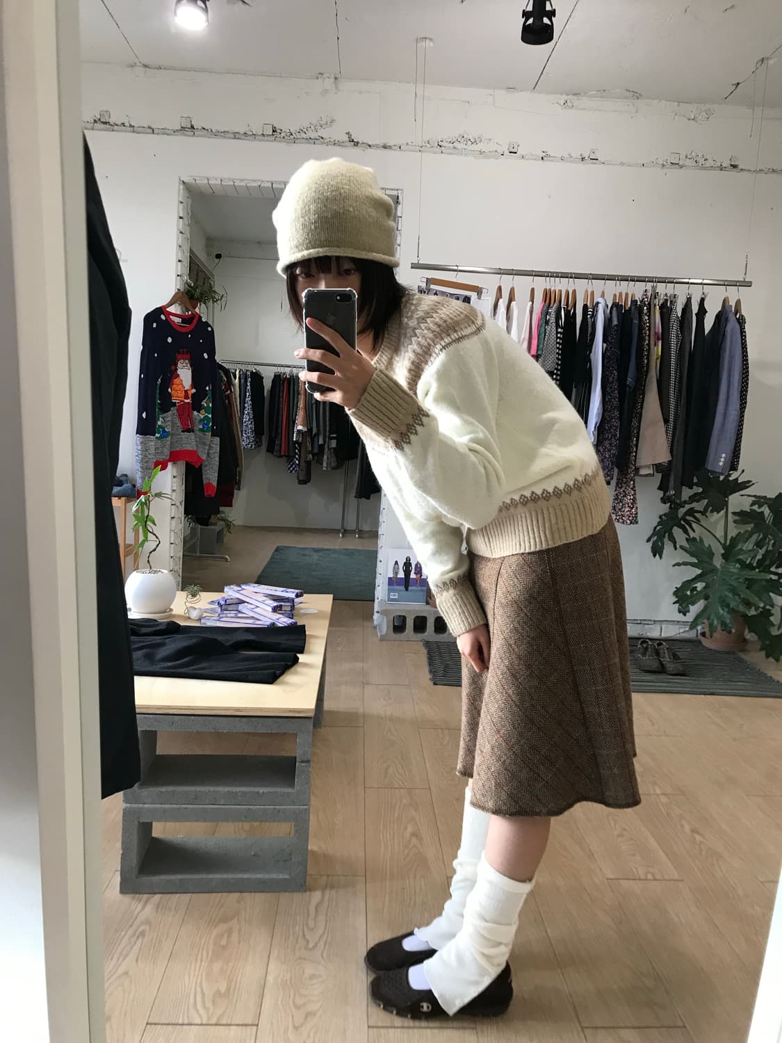 Vintage midi skirt  상품이미지3