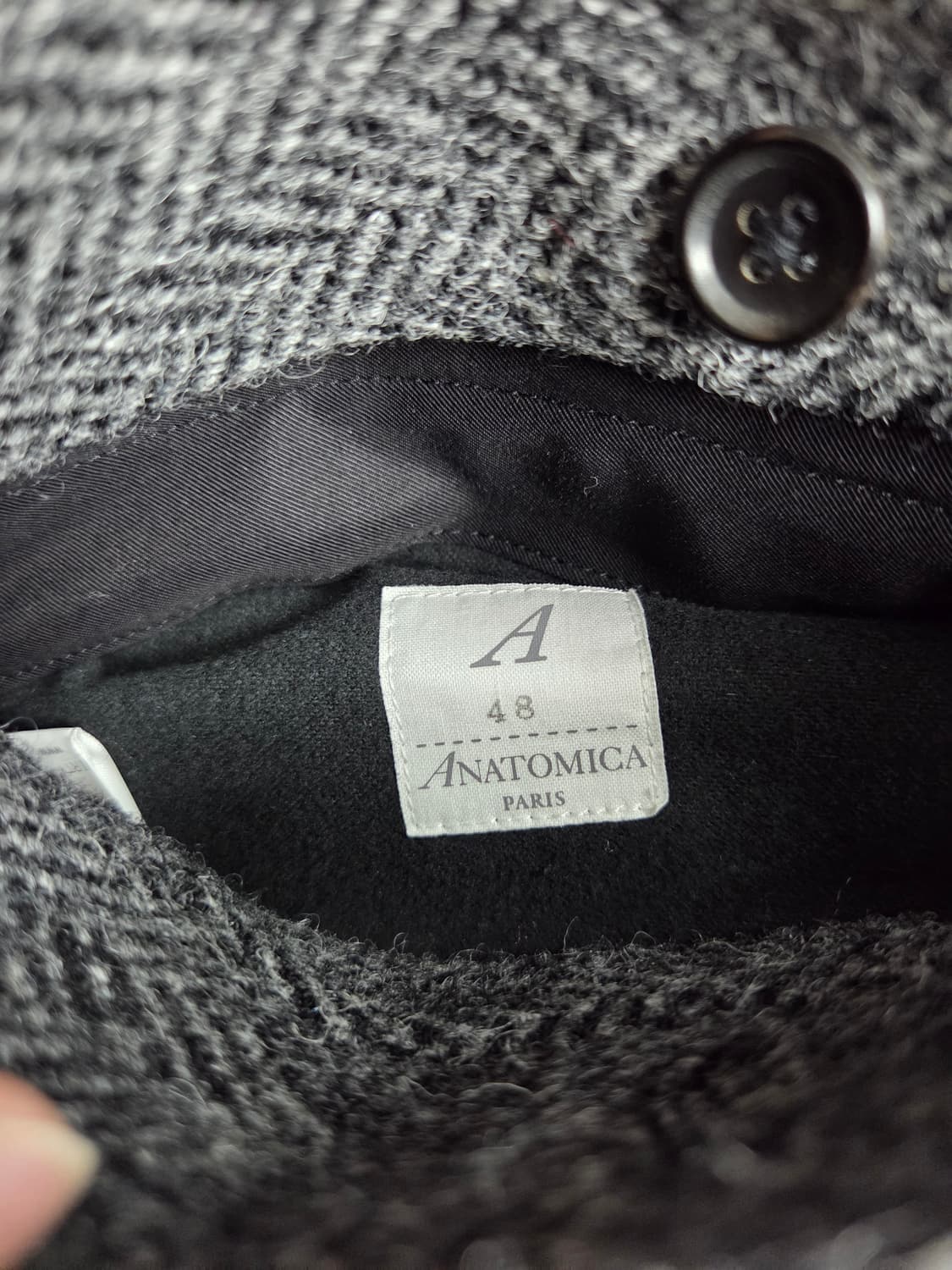 아나토미카 싱글래글런 리버시블 코트 블랙/그레이 상품이미지6