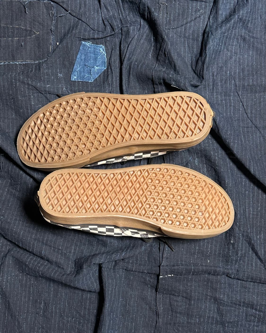 반스 어센틱 체커보드 블랙 화이트 US8.5 상품이미지7