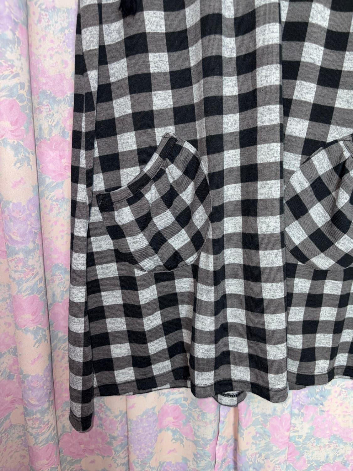 블랙 체크 카라 원피스 상품이미지8