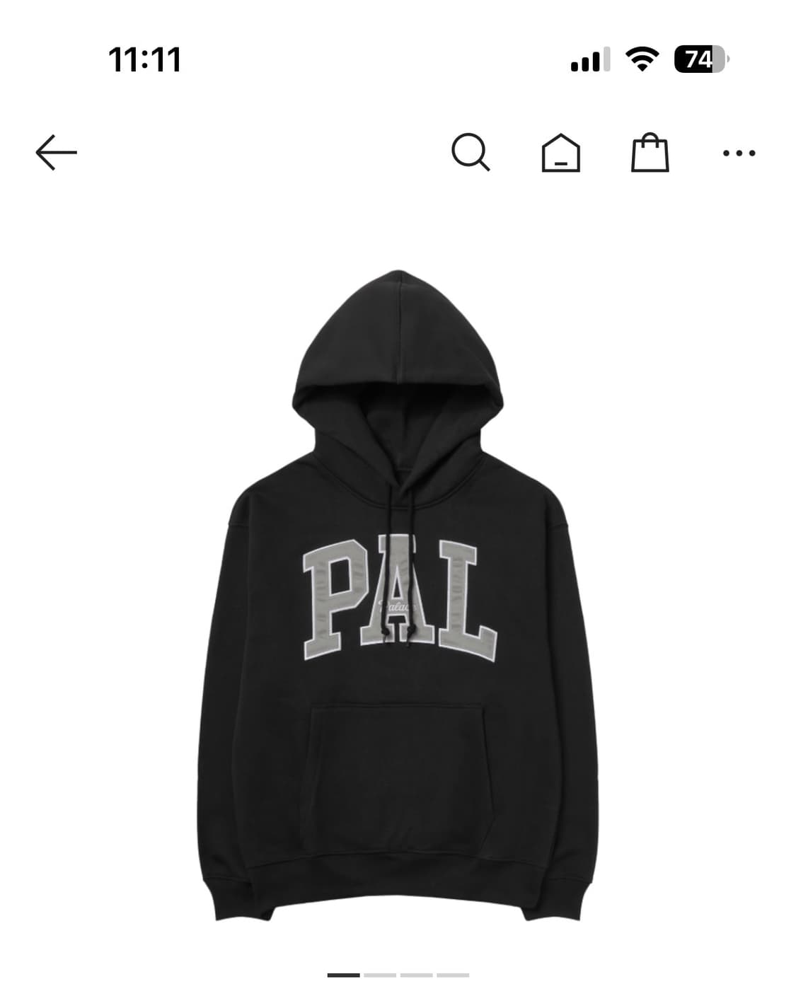 팔라스 갭 후드 블랙 m 상품이미지1