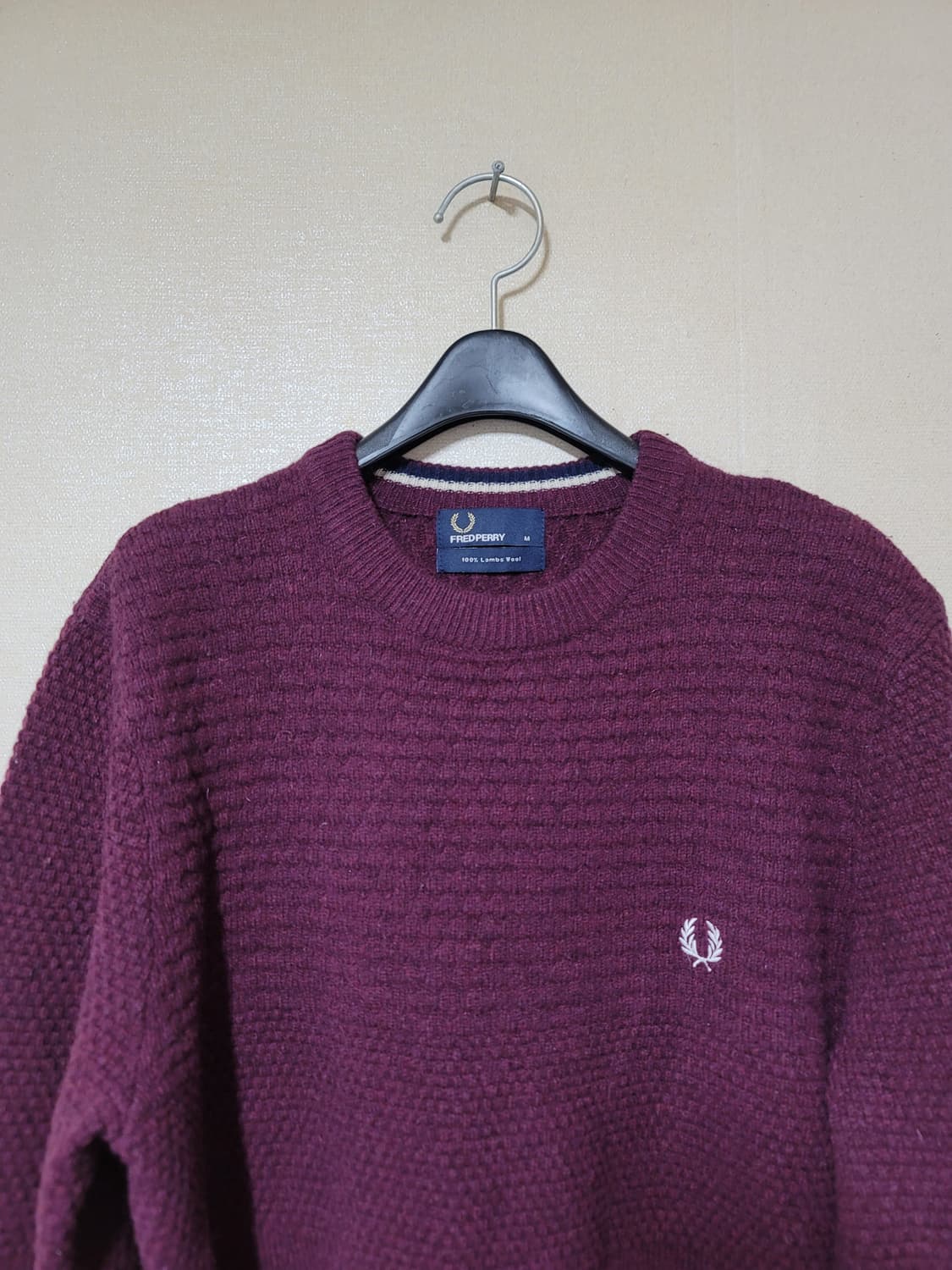 프레드페리 램스울 니트 상품이미지2