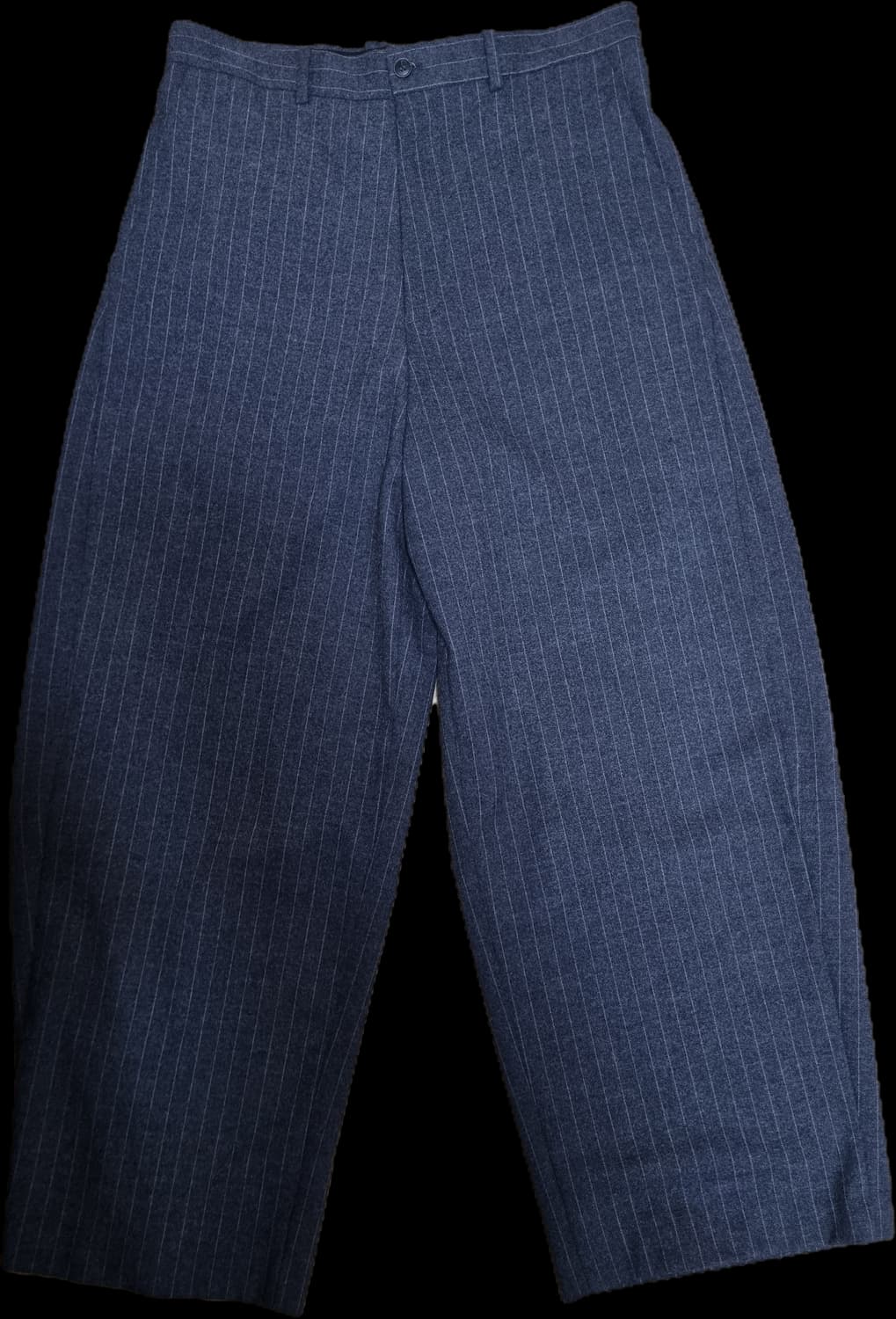 해칭룸 와이드 커브 트라우저 스트라이프 차콜 상품이미지1