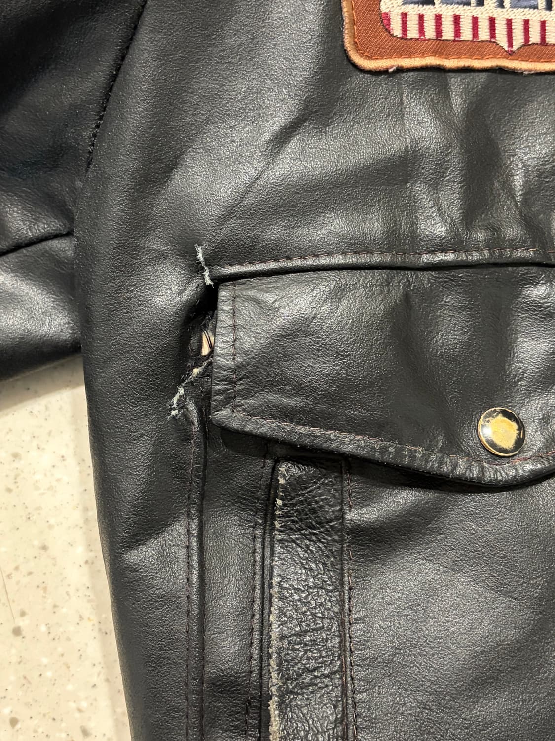 70s Sears usa A2 leather / 씨어스 레더 자켓 상품이미지5