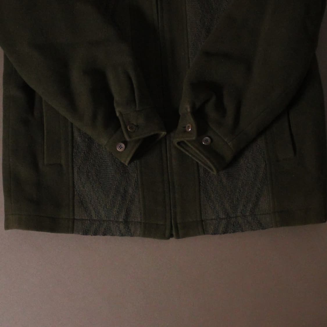 90‘s Balenciaga 발렌시아가 케이블 니트 패치 울 집업 블루종 상품이미지5