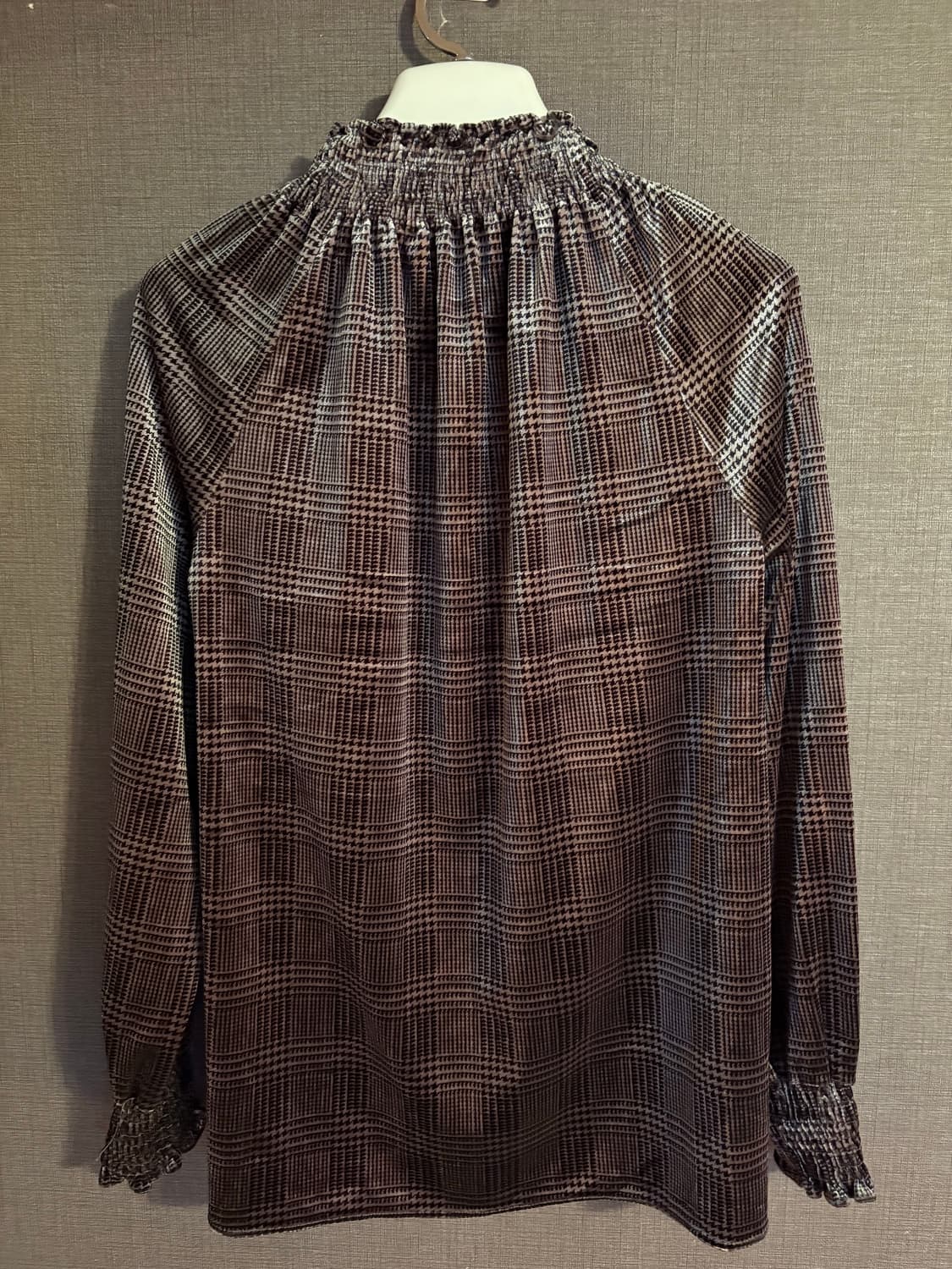 Raffauf 체크 블라우스 55사이즈 상품이미지5