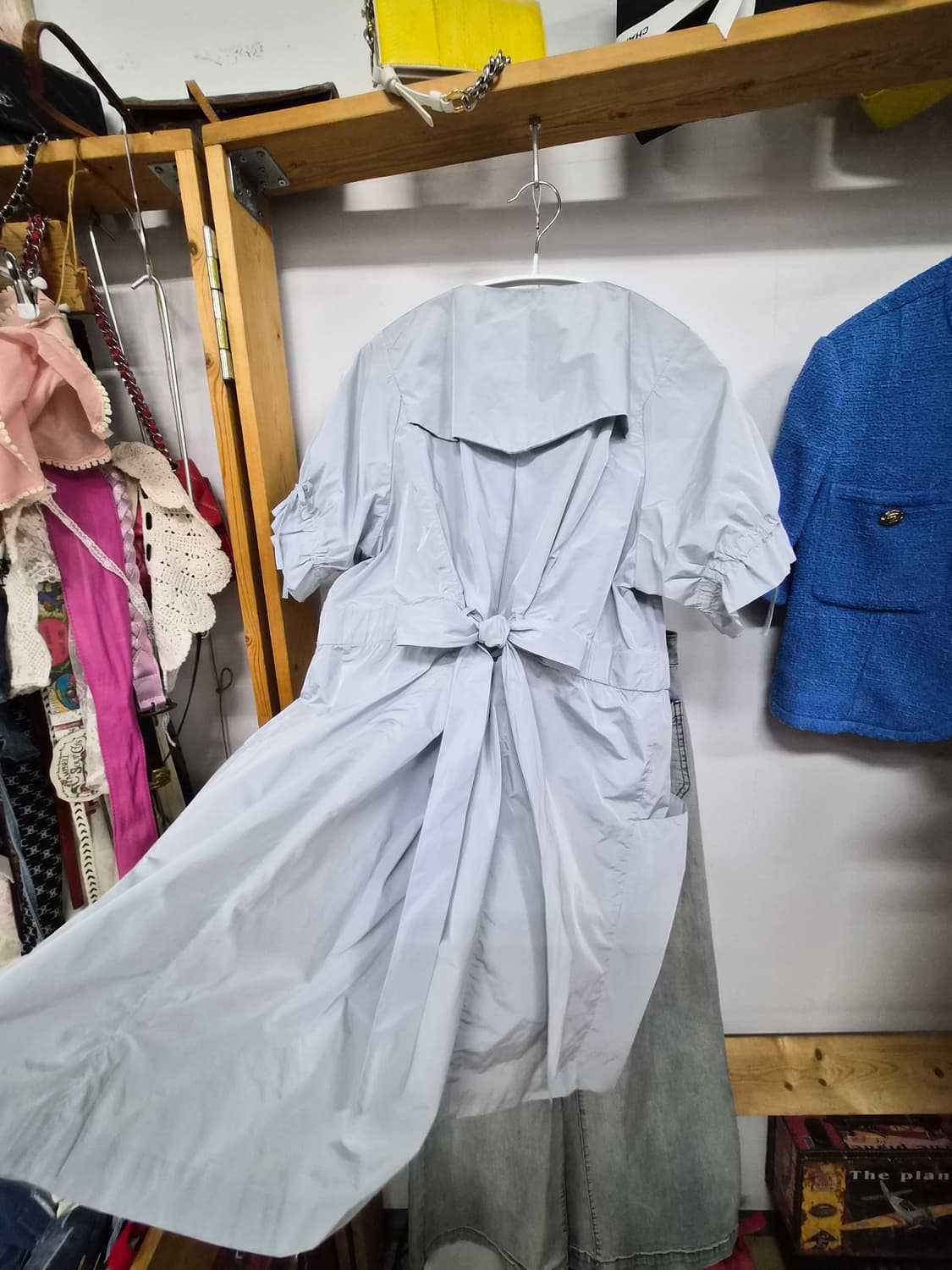 아르마니 익스체인지 실키 바스락 원피스 아우터 상품이미지9