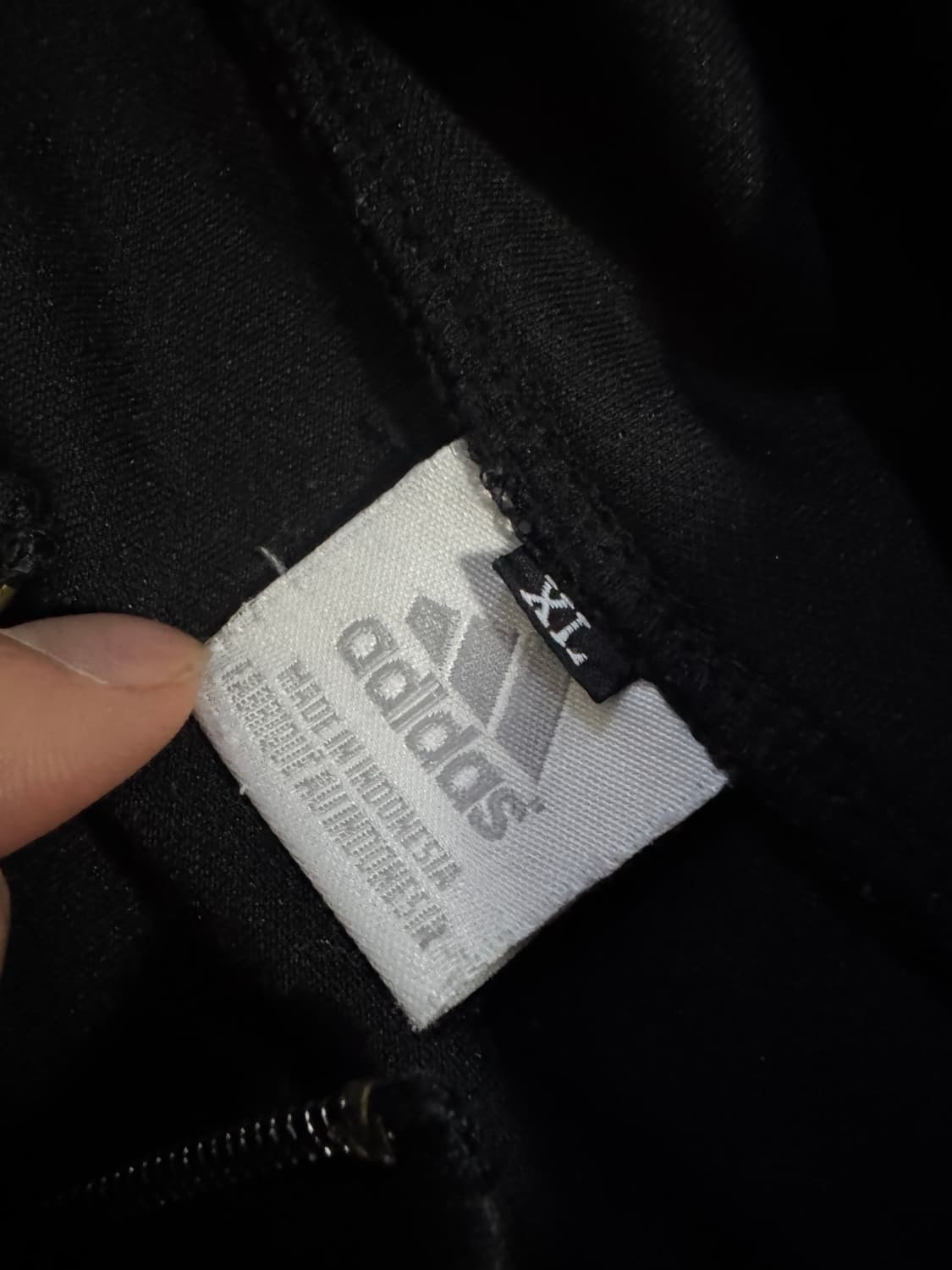 아디다스 커스텀 뒷 스펠로고 삼선 져지 트랙탑 XL 블랙 상품이미지4