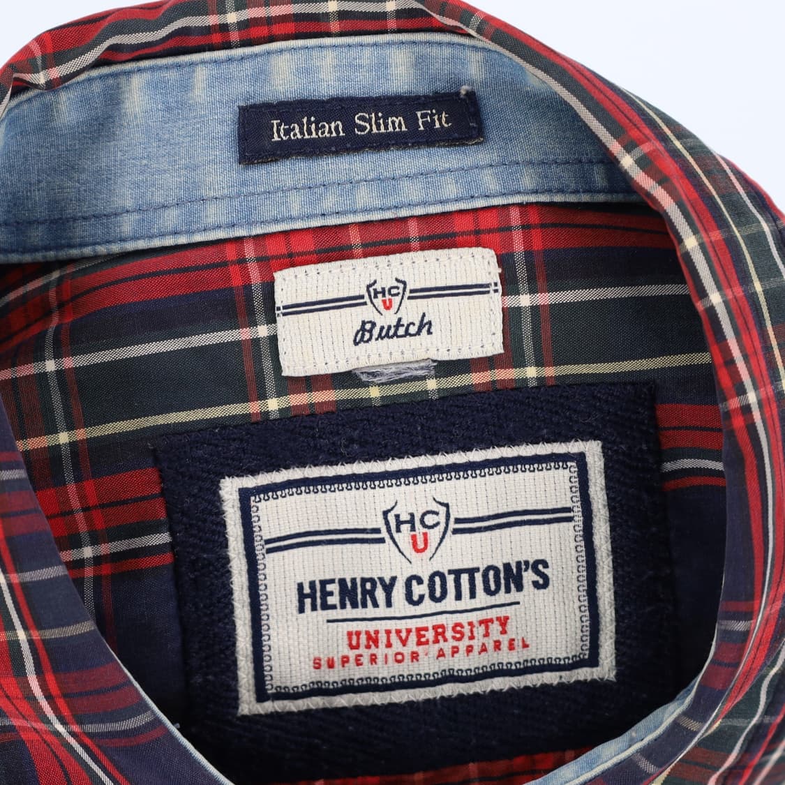 [100] 헨리코튼 아이비리그 유니버시티 타탄 체크 셔츠 남방 3828 상품이미지6