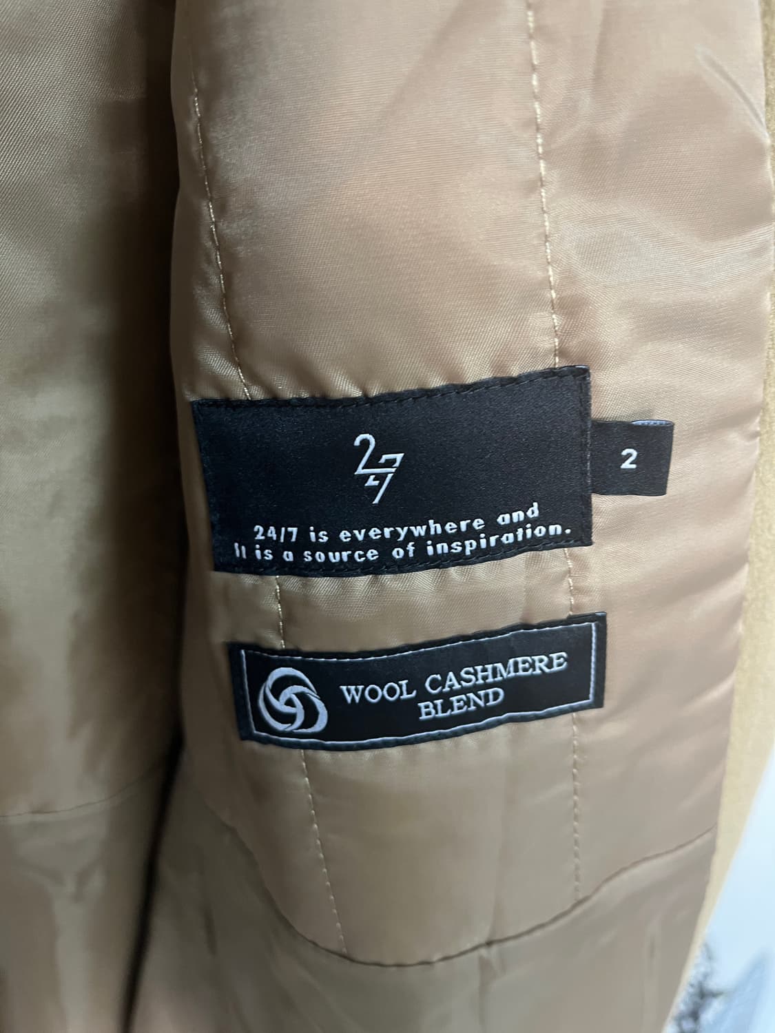  24/7 캐시미어 울혼방 싱글 코트 상품이미지3