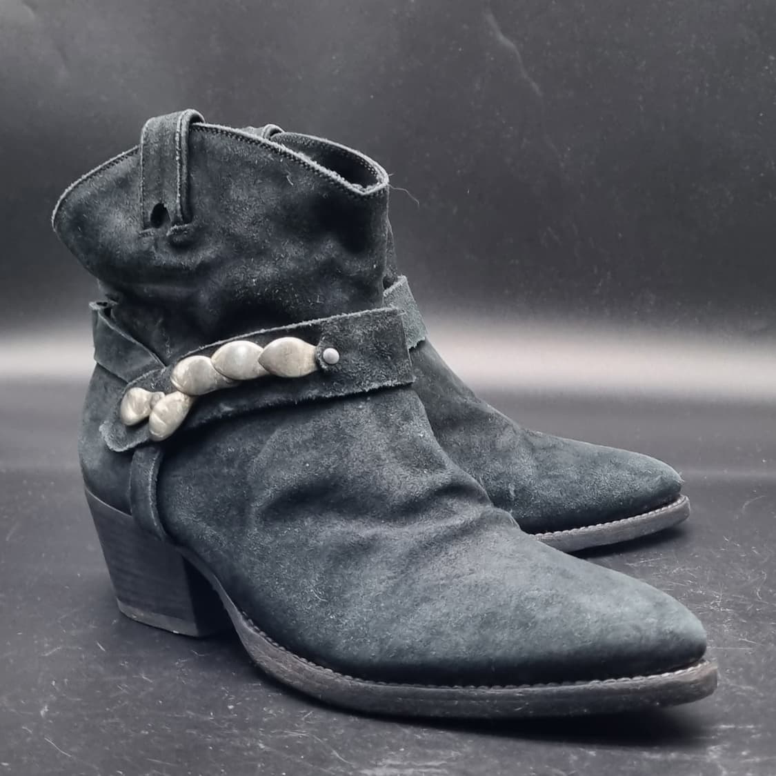 사토레 여성 스웨이드부츠 36.5 225 굽5 상품이미지1