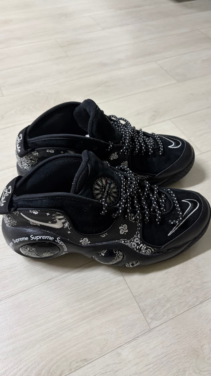 나이키 x 슈프림 에어 줌 플라이트 블랙 275 상품이미지3