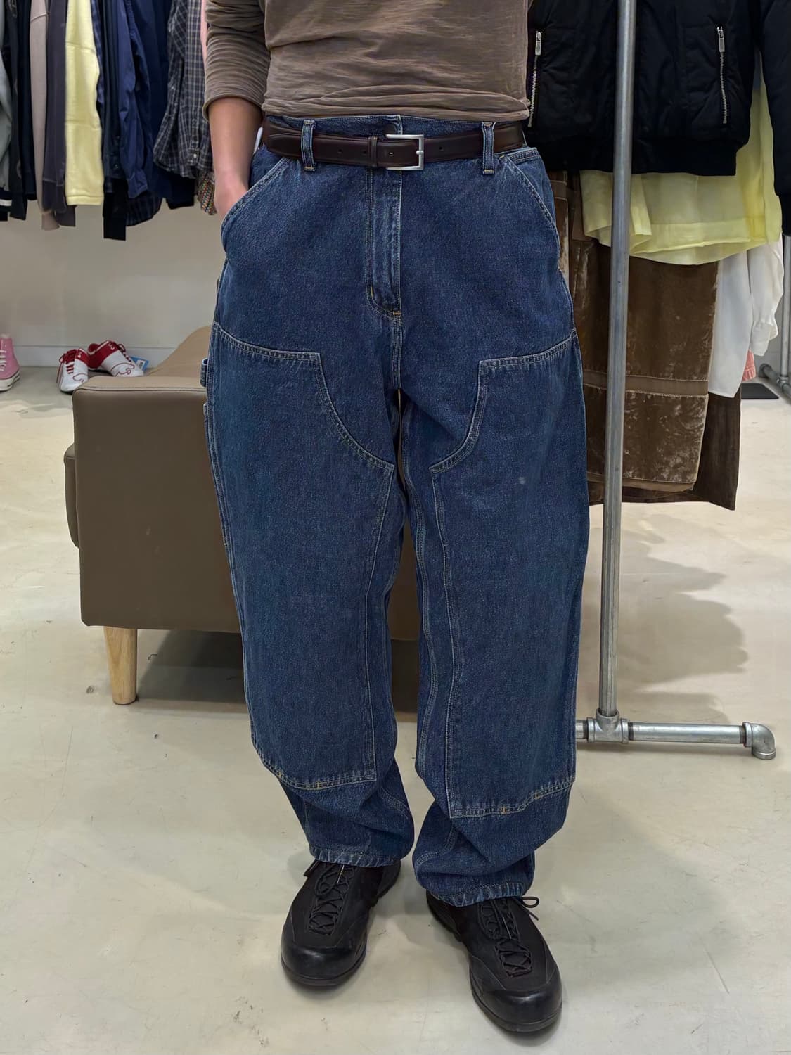 칼하트 wip 더블니 카펜터 워크 데님팬츠 상품이미지8